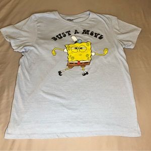 Nickelodeon Sponge Bob Light Blue T-Shirt Size 2XL